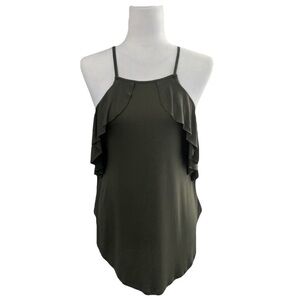 Express Olive Green Sleeveless Top - Size Medium